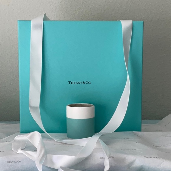 🕯 TIFFANY & CO. BLUE BOX & CANDLE VOTIVE HOLDER & RIBBON 🕯 - Picture 3 of 16